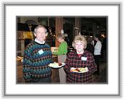 PC080059 * Bob Kleehamer and Pauline Schubnell Popp piled those plates with good stuff! * 2048 x 1536 * (527KB)